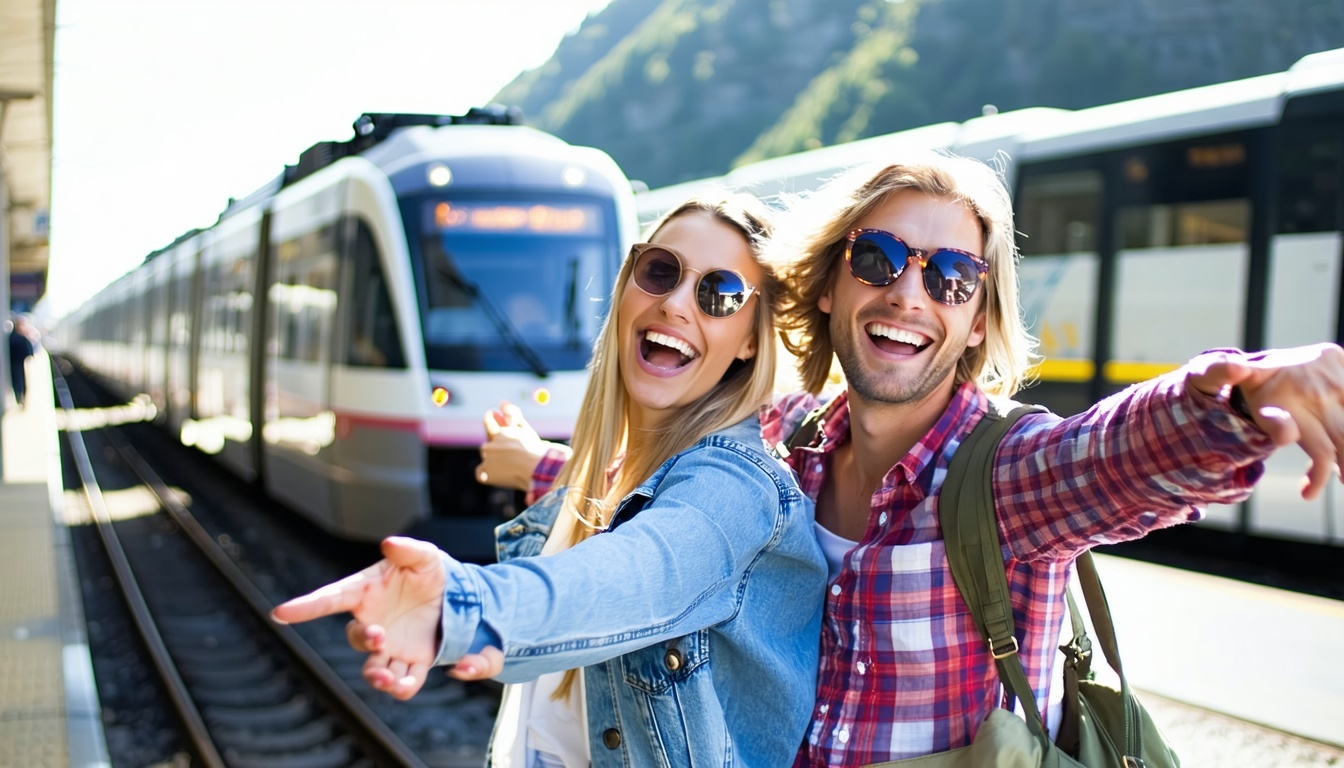 Happy travellers using Toll Way Travel services